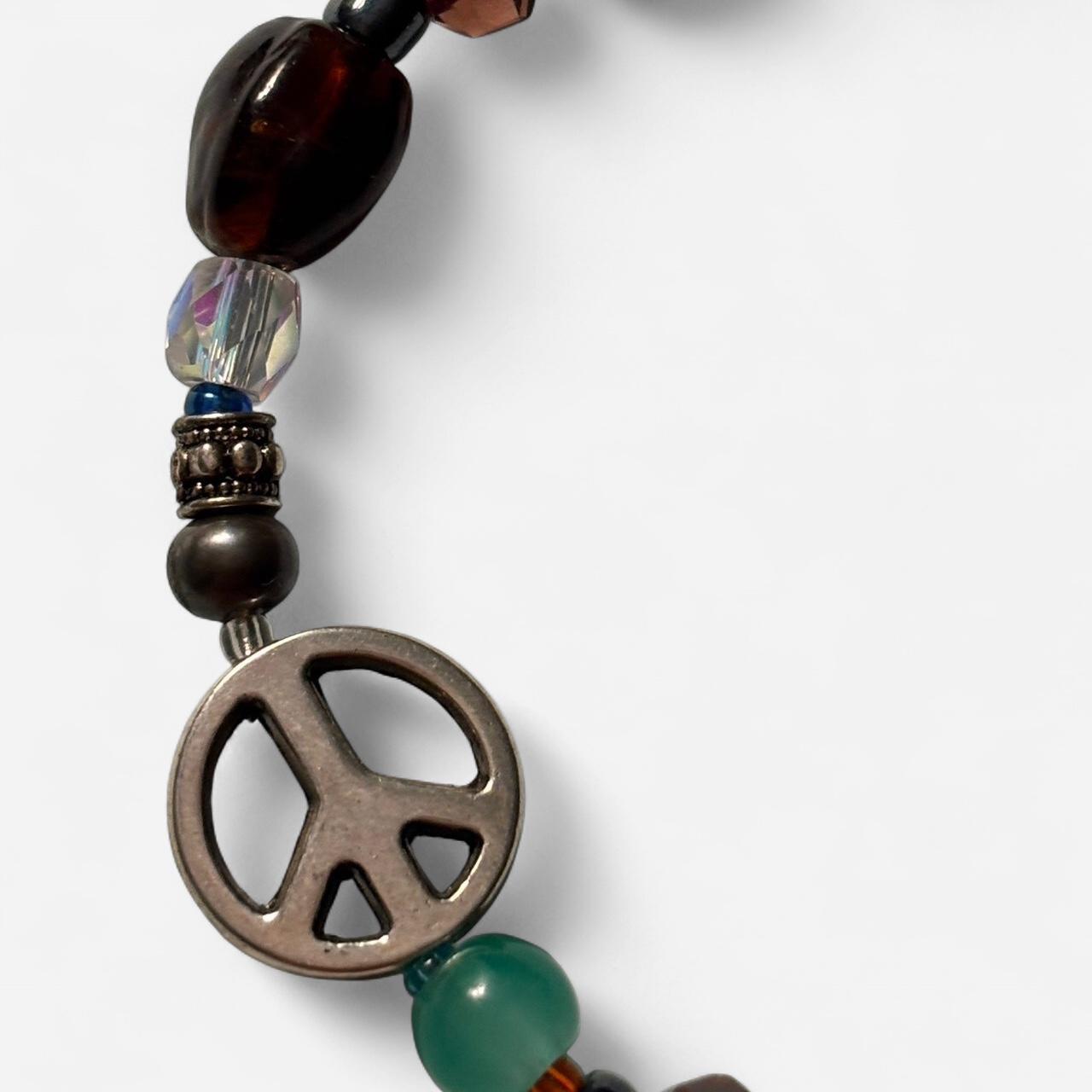 Peace and love bracelet
