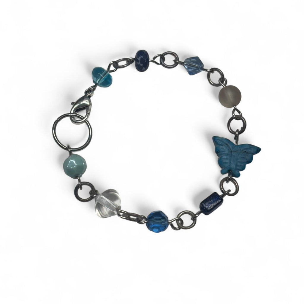 Blue butterfly bracelet