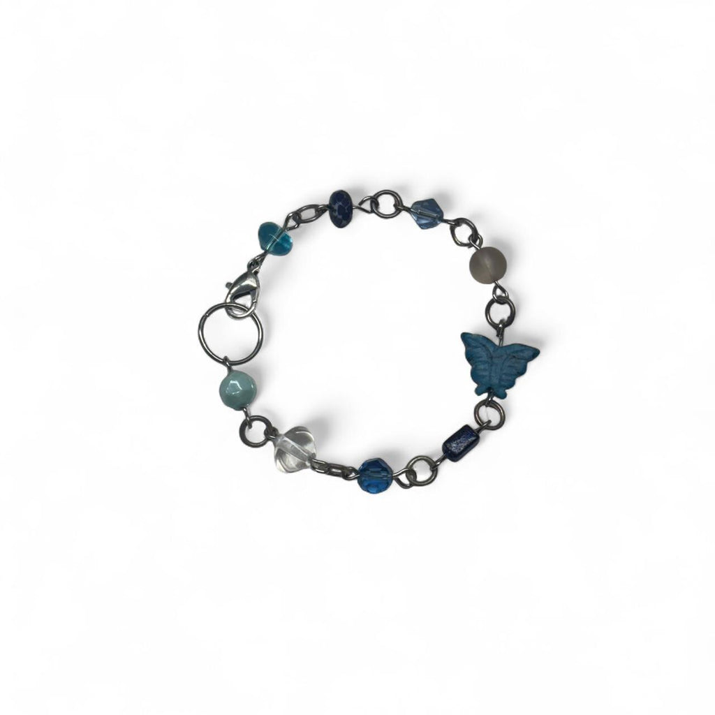 Blue butterfly bracelet