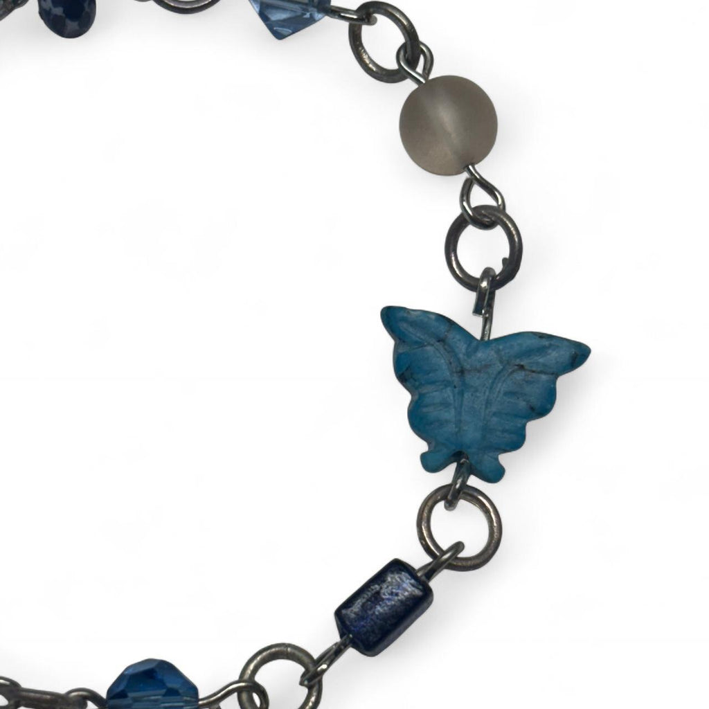 Blue butterfly bracelet