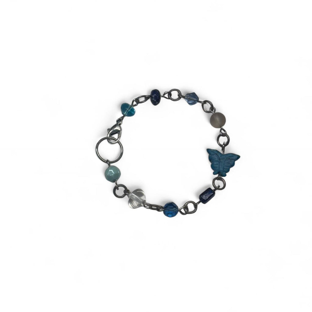 Blue butterfly bracelet