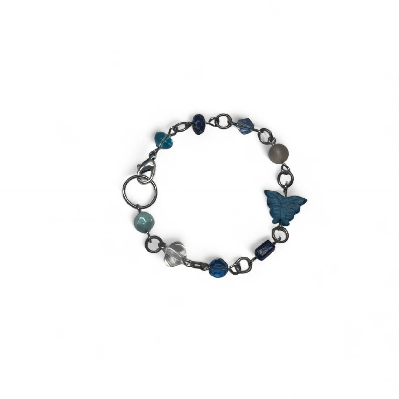Blue butterfly bracelet