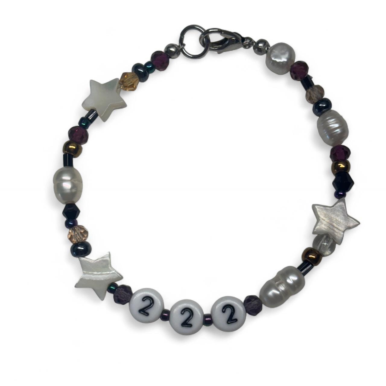222 angel number bracelet