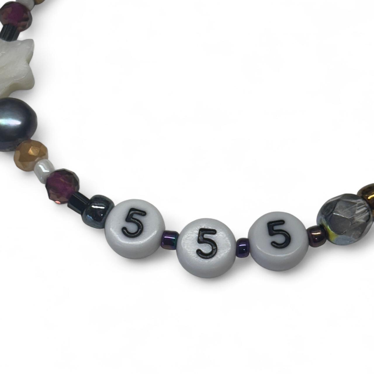 555 angel number bracelet with fish