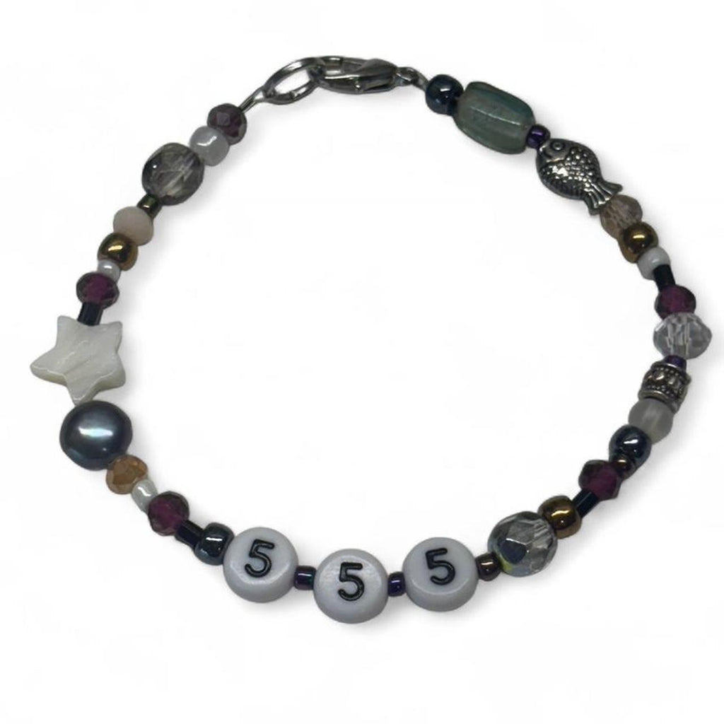 555 angel number bracelet with fish