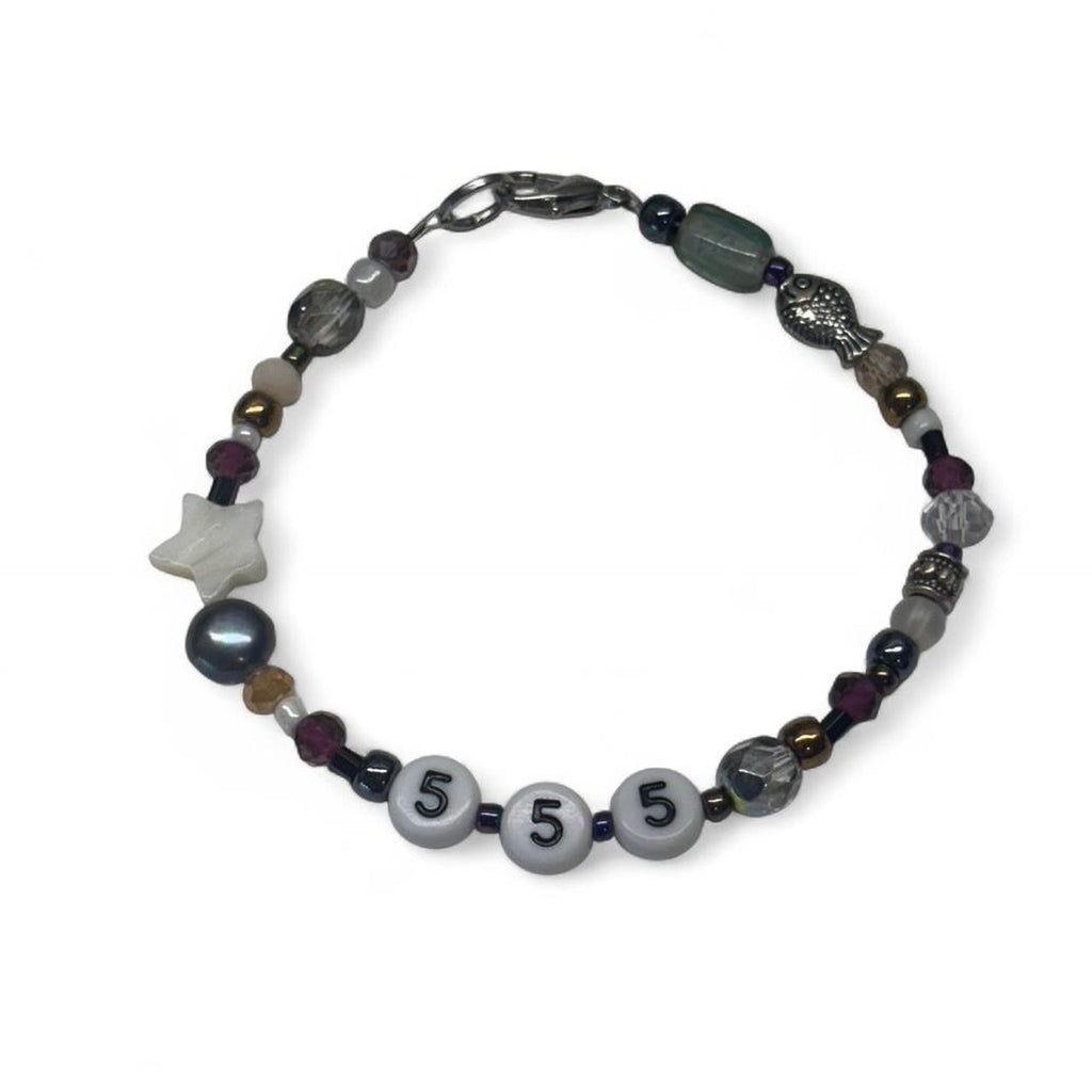 555 angel number bracelet with fish